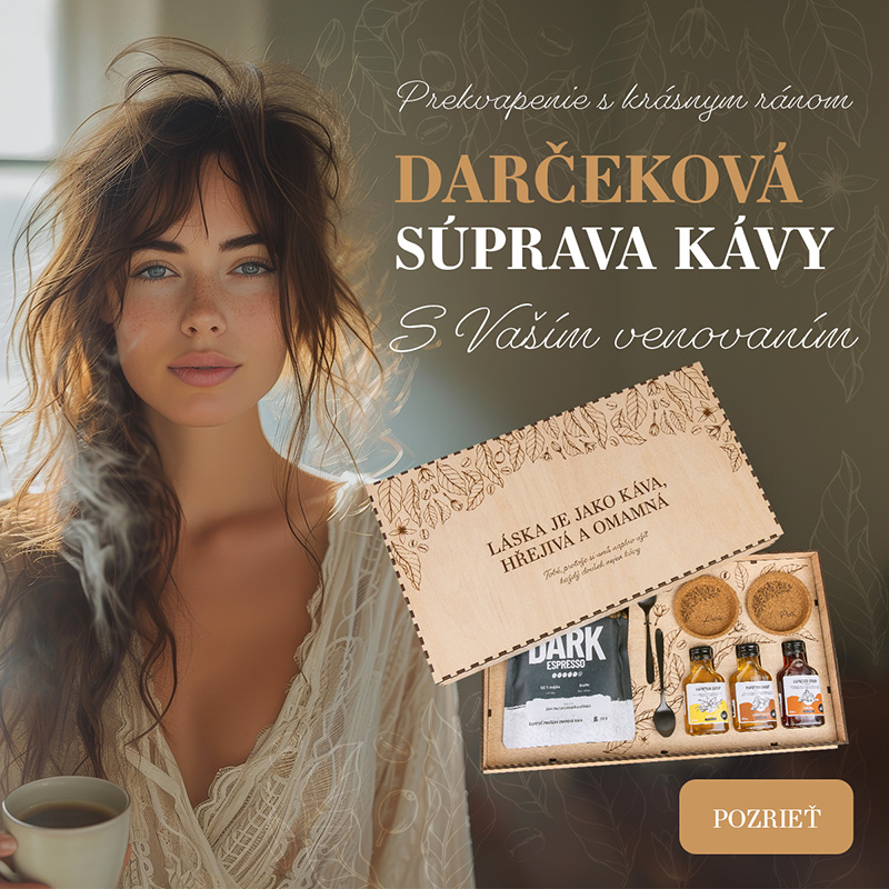 Kávová sada HOORAY v prémiovom drevenom boxe s vaším venovaním