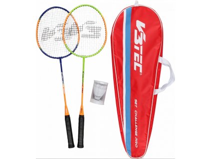 Badmintonová raketa V3Tec Attack Pro 2ks + míčky