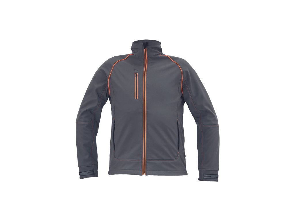 EMERTON PLUS softshell bunda (Velikost 3XL, Barva antracit/oranžová)