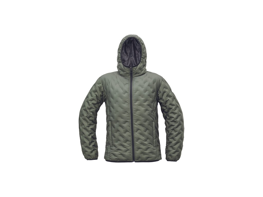 NEURUM péřová bunda (Velikost 4XL, Barva tm.olivová)