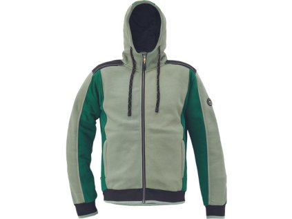 DAYBORO mikina s kapucí (Velikost 4XL, Barva mech.zelená)