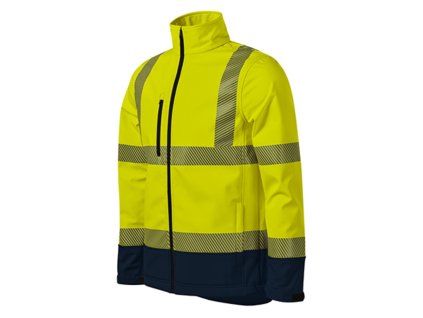 HV Drop Softshellová bunda unisex (Barva fluorescenční žlutá, Velikost - cisla,pismena M)