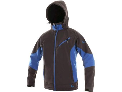 Bunda CXS SACRAMENTO, softshell, pánská, šedo-modrá