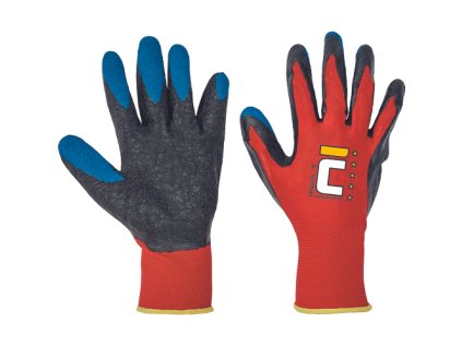 VANELLUS ruk. máčená v latexu (Velikost 10, Barva červená)