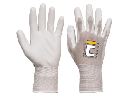 WHITETHROAT ruk. nylonové-18G (Velikost 11, Barva bílá)