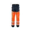 Kalhoty CXS HALIFAX, pánské, výstražné se síťovinou, oranžovo-modré (Velikost 46)