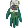 GROOVY GREEN rukavice nylon. latex. dlaň (Velikost 10, Barva zelená)