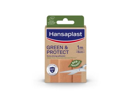 Náplast udržitelná Hansaplast / 1 m x 6 cm / hnědá
