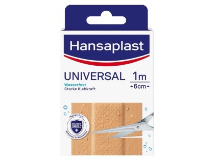 Náplast voděodolná Hansaplast / 1 m x 6 cm / hnědá