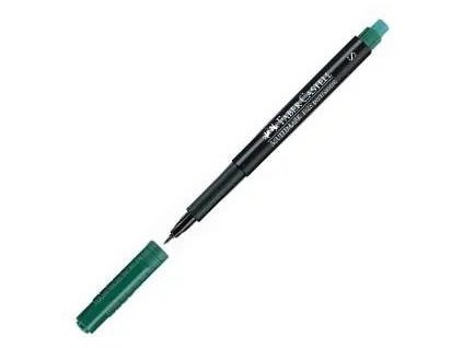permanentni popisovac na cd faber castell multimark 1523 s zeleny original