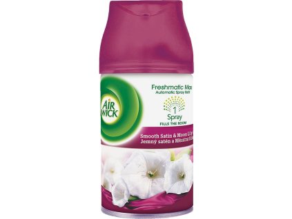 Vůně Freshmatic Air Wick / jemný satén a měsíční lilie / 250 ml