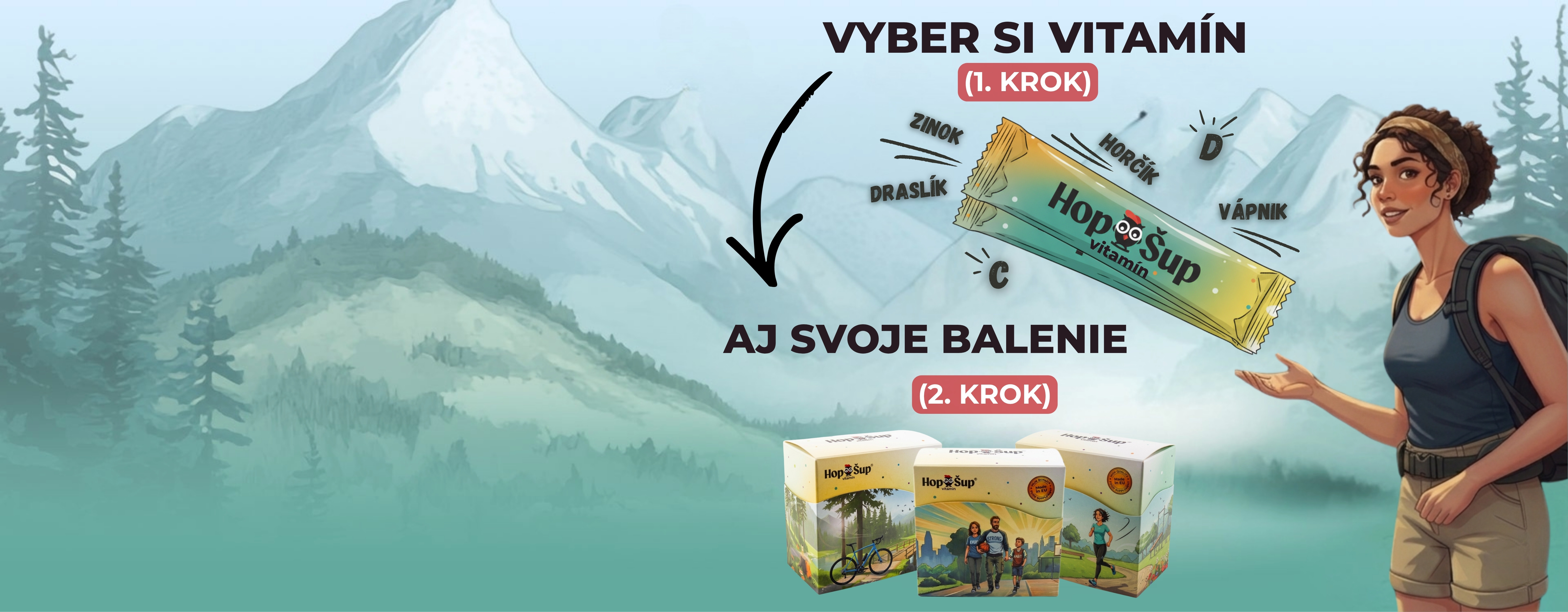 Vyber si vitamín aj svoje balenie