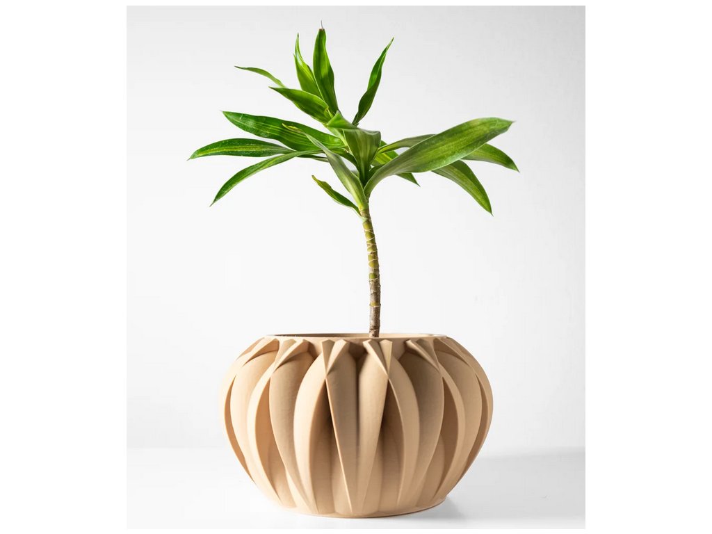 Screenshot 2025 03 19 at 17 56 07 The Halden Planter Pot with Drainage Tray & Stand Included Modern and Unique Home Decor for Plants 3D model by MODERN MACHINE on Thangs