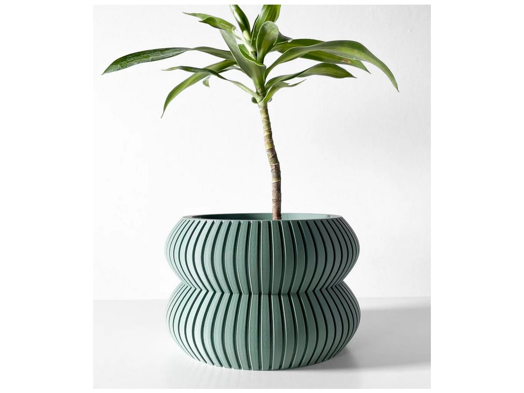 Screenshot 2025 03 20 at 09 07 17 The Milo Planter Pot with Drainage Tray & Stand Modern and Unique Home Decor for Plants 3D model by MODERN MACHINE on Thangs