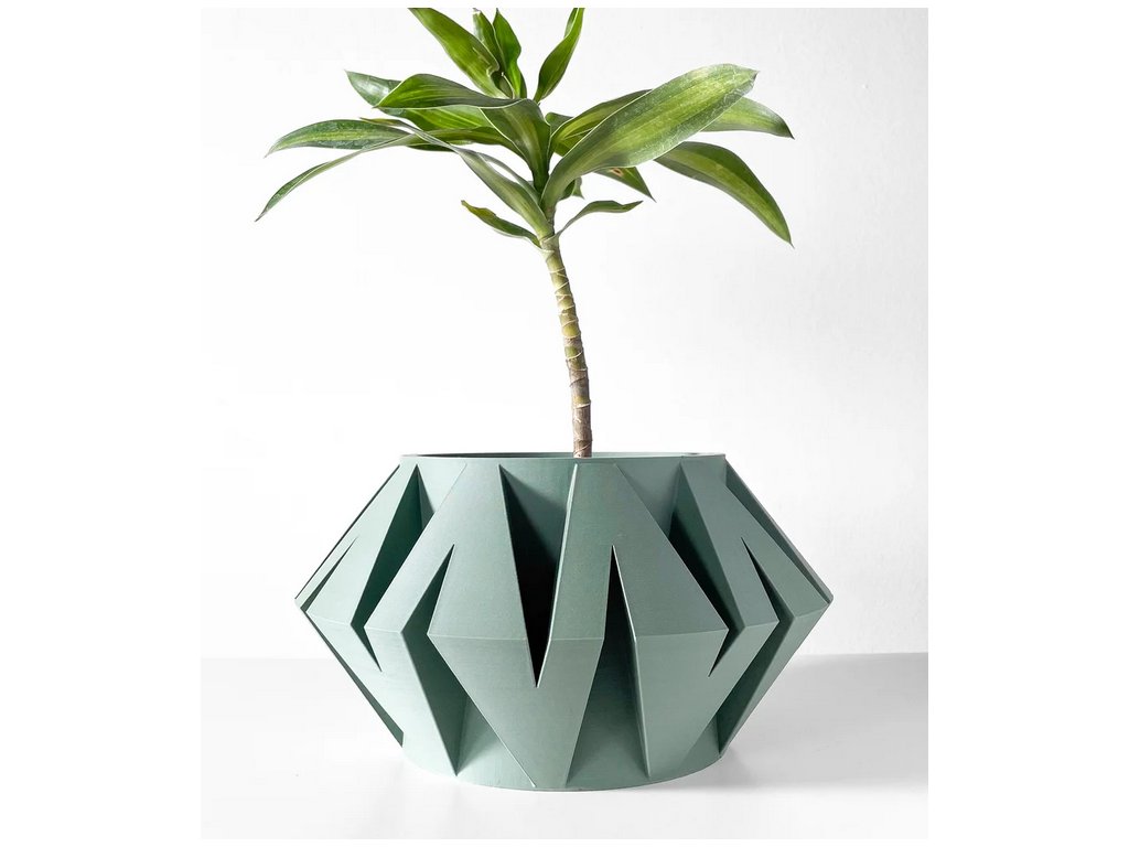 Screenshot 2025 03 20 at 09 12 32 The Kovi Planter Pot with Drainage Tray & Stand Included Modern and Unique Home Decor for Plants a 3D model by MODERN MACHINE on Thangs