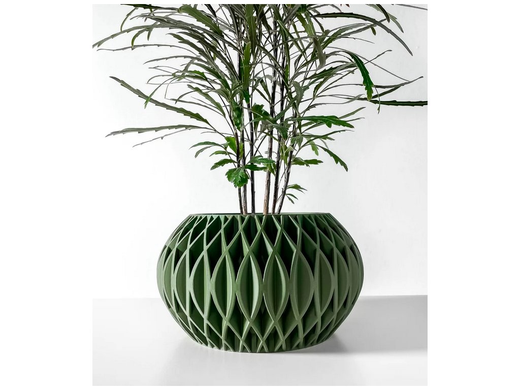 Screenshot 2025 03 20 at 10 00 21 The Revan Planter Pot with Drainage Tray & Stand Modern and Unique Home Decor for Plants 3D model by MODERN MACHINE on Thangs