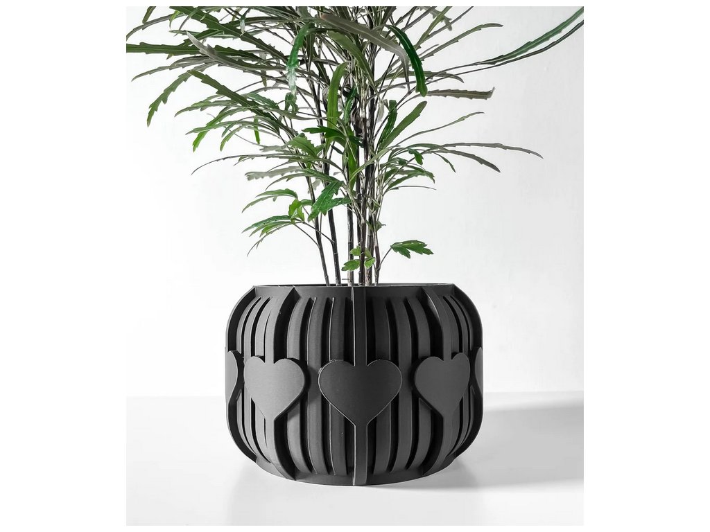 Screenshot 2025 03 20 at 12 52 43 The Aldes Heart Planter Pot with Drainage Tray & Stand Modern and Unique Home Decor for Plants 3D model by MODERN MACHINE on Thangs