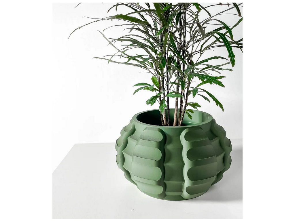 Screenshot 2025 03 20 at 13 44 42 The Jute Planter Pot with Drainage Tray & Stand Included Modern and Unique Home Decor for Plants 3D model by MODERN MACHINE on Thangs