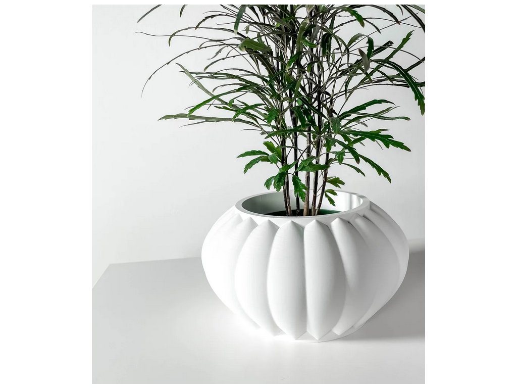 Screenshot 2025 03 20 at 13 54 46 The Bunos Planter Pot with Drainage Tray & Stand Modern and Unique Home Decor for Plants 3D model by MODERN MACHINE on Thangs