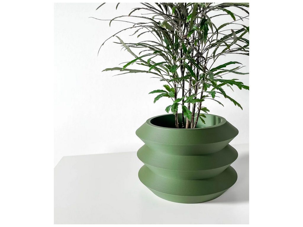 Screenshot 2025 03 20 at 13 56 43 The Sima Planter Pot with Drainage Tray & Stand Modern and Unique Home Decor for Plants 3D model by MODERN MACHINE on Thangs