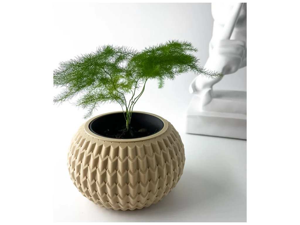 Screenshot 2025 03 20 at 14 42 37 The Iver Planter Pot with Drainage Tray & Stand Modern and Unique Home Decor for Plants 3D model by MODERN MACHINE on Thangs