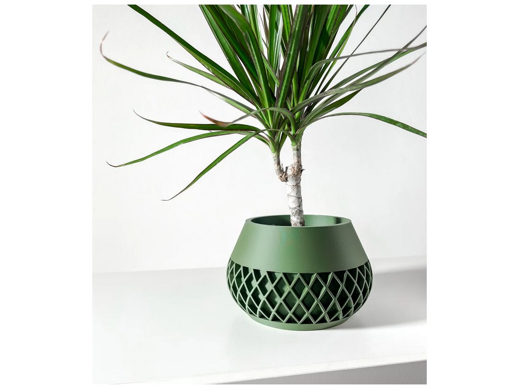 Screenshot 2025 03 20 at 14 48 24 The Elson Planter Pot with Drainage Tray & Stand Modern and Unique Home Decor for Plants 3D model by MODERN MACHINE on Thangs