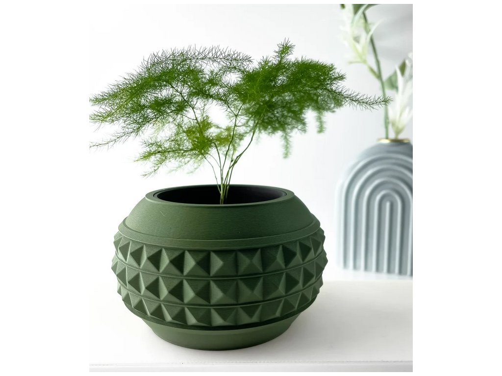 Screenshot 2025 03 20 at 14 51 37 The Dorvin Planter Pot with Drainage Tray & Stand Modern and Unique Home Decor for Plants 3D model by MODERN MACHINE on Thangs