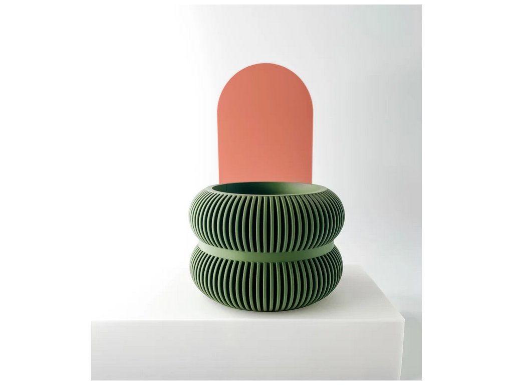 Screenshot 2025 03 20 at 15 07 07 The Fulix Planter Pot with Drainage Tray & Stand Modern and Unique Home Decor for Plants 3D model by MODERN MACHINE on Thangs