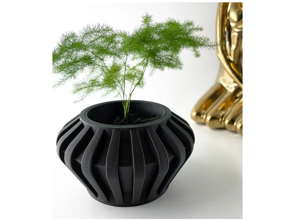 Screenshot 2025 03 20 at 15 10 38 The Hino Planter Pot with Drainage Tray & Stand Modern and Unique Home Decor for Plants 3D model by MODERN MACHINE on Thangs
