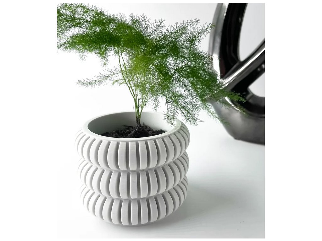 Screenshot 2025 03 20 at 15 13 16 The Jevor Planter Pot with Drainage Tray & Stand Modern and Unique Home Decor for Plants 3D model by MODERN MACHINE on Thangs
