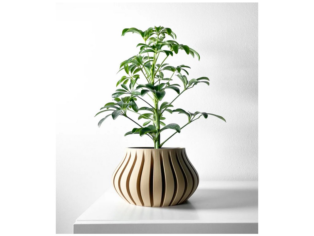 Screenshot 2025 04 02 at 15 55 57 The Toril Planter Pot with Drainage Tray & Stand Included Modern and Unique Home Decor 3D model by MODERN MACHINE on Thangs