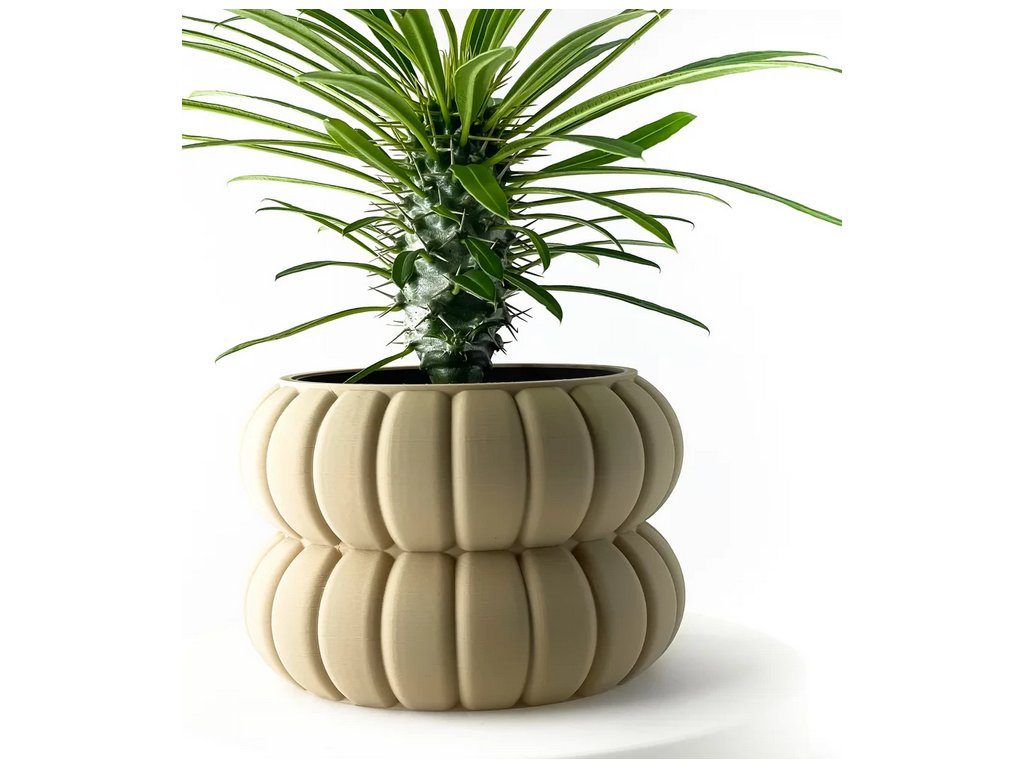 Screenshot 2025 04 03 at 08 51 42 The Yanor Planter Pot with Drainage Tray & Stand Included Modern and Unique Home Decor for Plants 3D model by MODERN MACHINE on Thangs