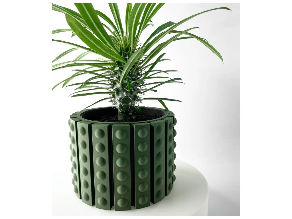 Screenshot 2025 04 03 at 08 59 48 The Belio Planter Pot with Drainage Tray & Stand Included Modern and Unique Home Decor for Plants 3D model by MODERN MACHINE on Thangs