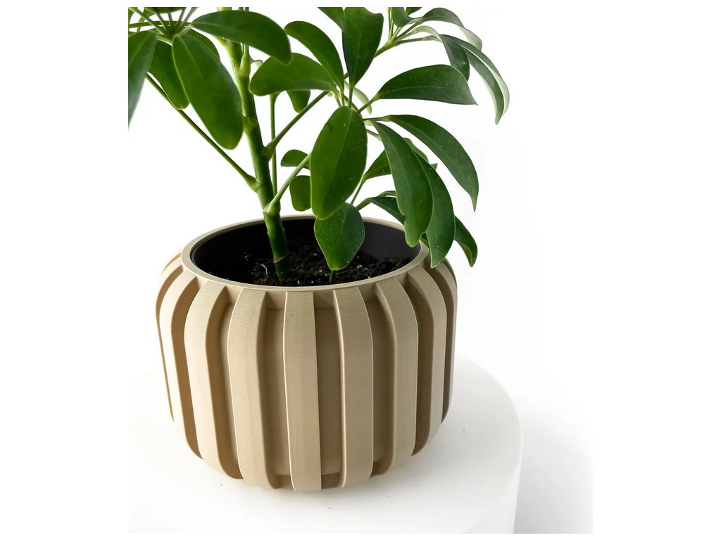 Screenshot 2025 04 03 at 09 13 28 The Panu Planter Pot with Drainage Tray & Stand Included Modern and Unique Home Decor for Plants 3D model by MODERN MACHINE on Thangs