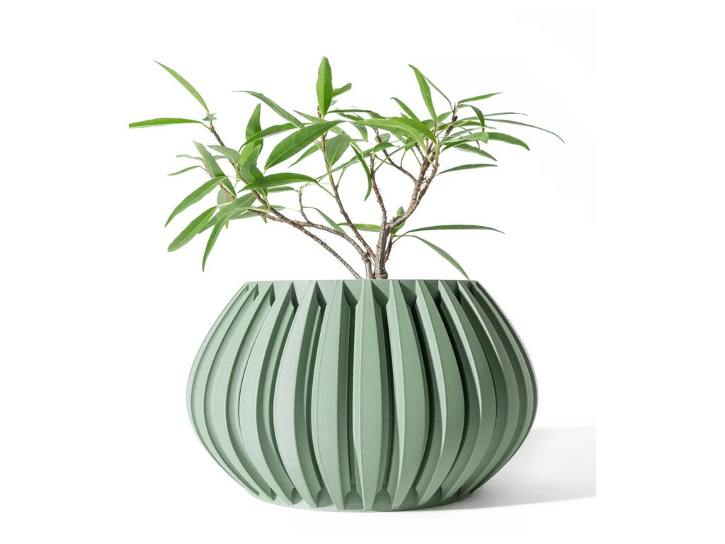 Screenshot 2025 03 13 at 08 26 58 The Leno Planter Pot with Drainage Tray & Stand Modern and Unique Home Decor for Plants 3D model by MODERN MACHINE on Thangs