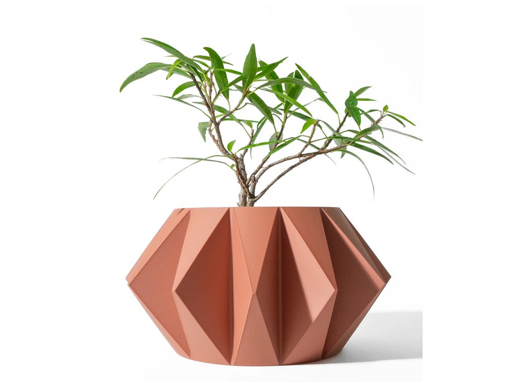 Screenshot 2025 03 13 at 08 41 49 The Koni Planter Pot with Drainage Tray & Stand Modern and Unique Home Decor for Plants 3D model by MODERN MACHINE on Thangs