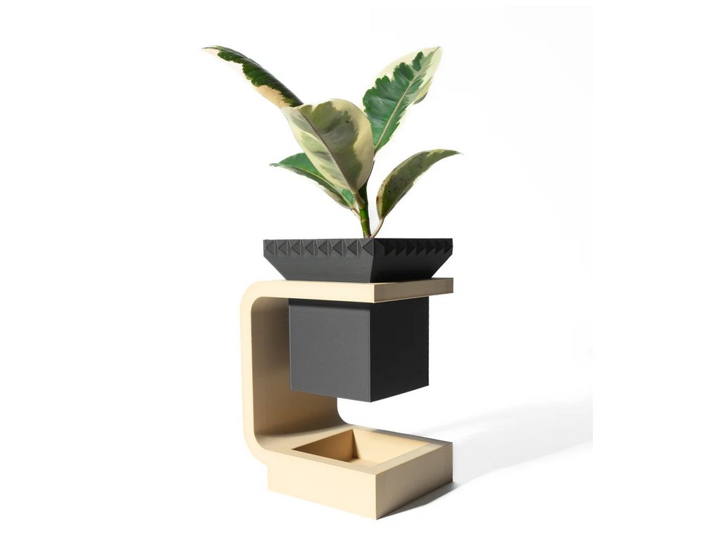 Screenshot 2025 03 13 at 08 46 09 The Daka Planter Pot with Drainage Tray & Stand Modern and Unique Home Decor for Plants 3D model by MODERN MACHINE on Thangs