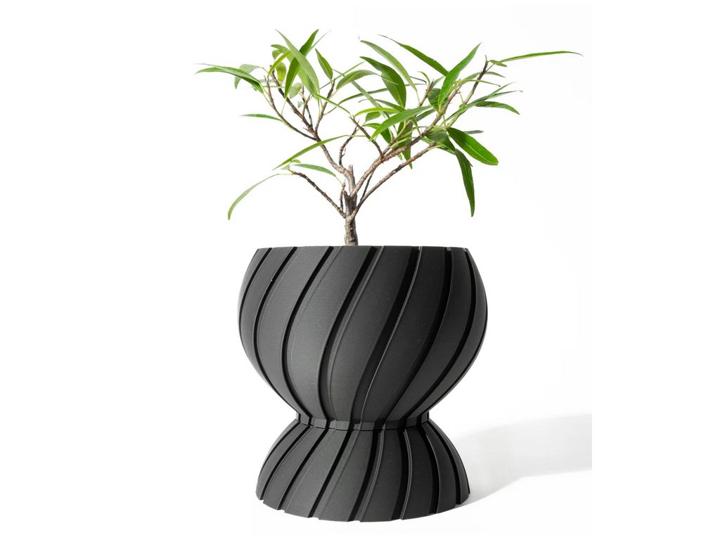 Screenshot 2025 03 13 at 08 50 42 The Maki Planter Pot with Drainage Tray & Stand Modern and Unique Home Decor for Plants 3D model by MODERN MACHINE on Thangs