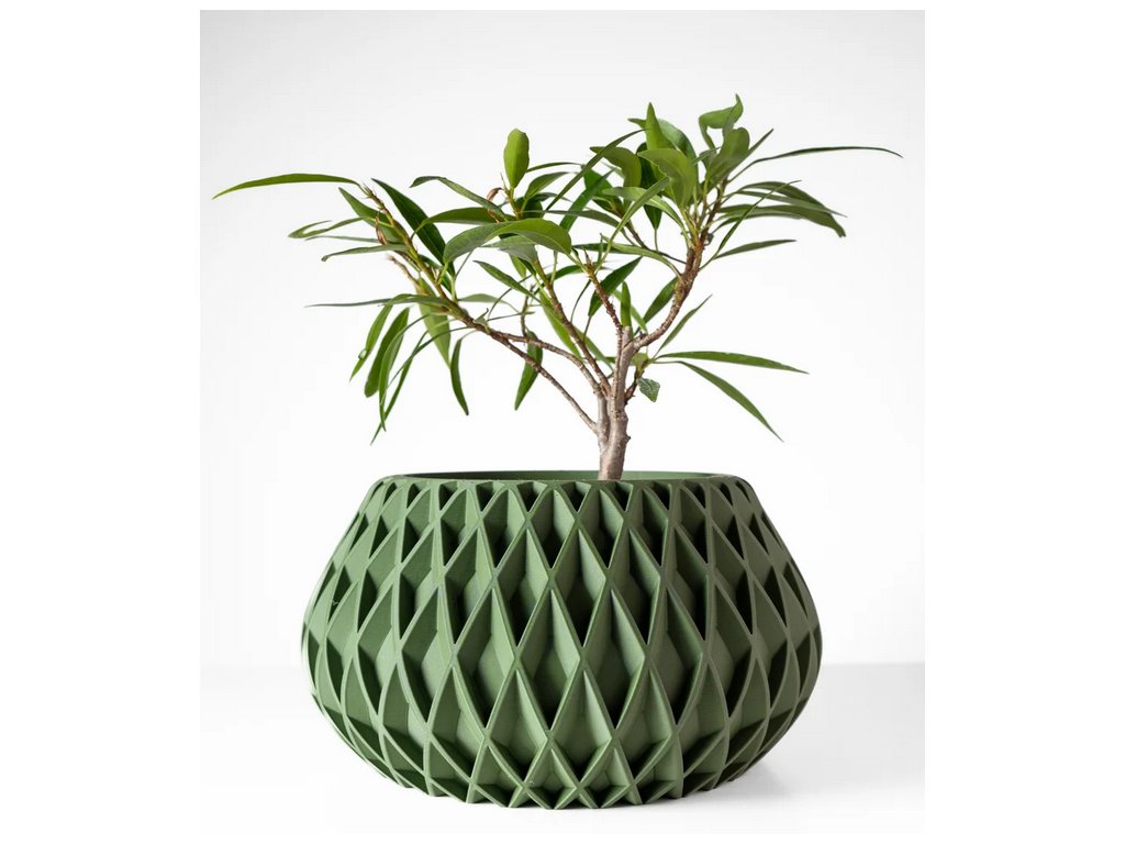 Screenshot 2025 03 13 at 09 43 38 The Rivio Planter Pot with Drainage Tray & Stand Modern and Unique Home Decor for Plants 3D model by MODERN MACHINE on Thangs