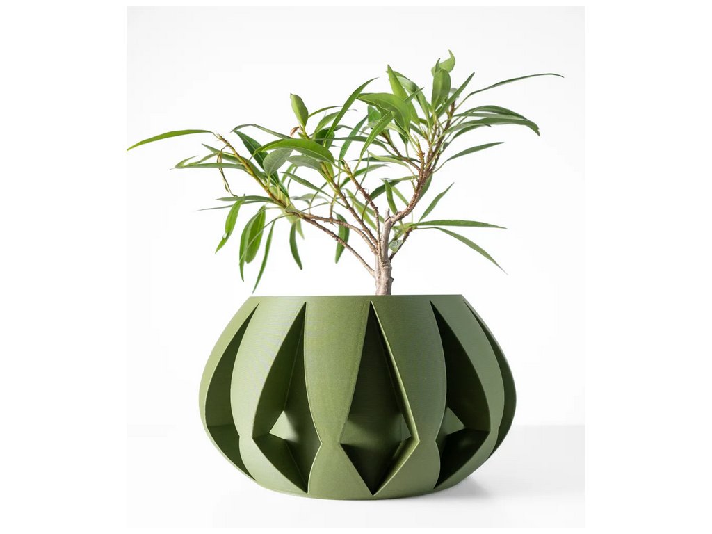 Screenshot 2025 03 13 at 09 49 36 The Moki Planter Pot with Drainage Tray & Stand Modern and Unique Home Decor for Plants 3D model by MODERN MACHINE on Thangs