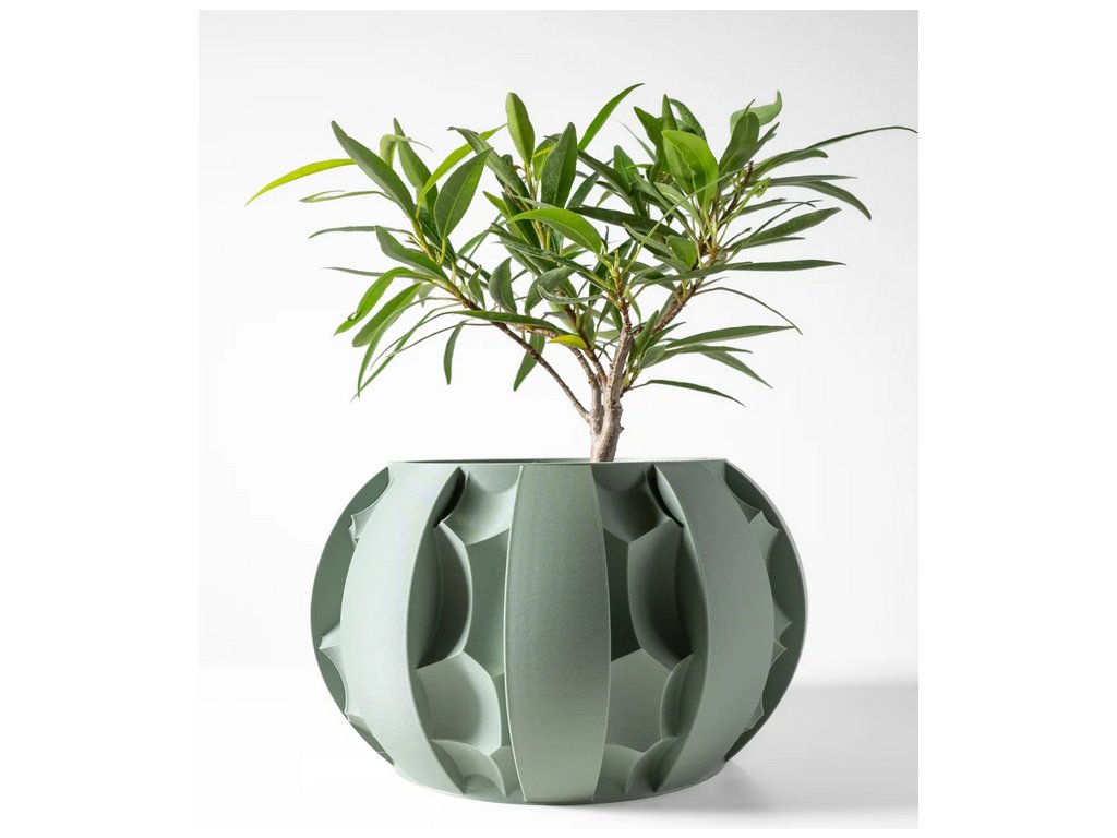 Screenshot 2025 03 13 at 09 59 32 The Erna Planter Pot with Drainage Tray & Stand Modern and Unique Home Decor for Plants 3D model by MODERN MACHINE on Thangs