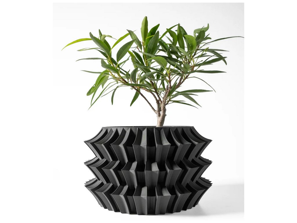 Screenshot 2025 03 13 at 10 09 02 The Jori Planter Pot with Drainage Tray & Stand Modern and Unique Home Decor for Plants 3D model by MODERN MACHINE on Thangs