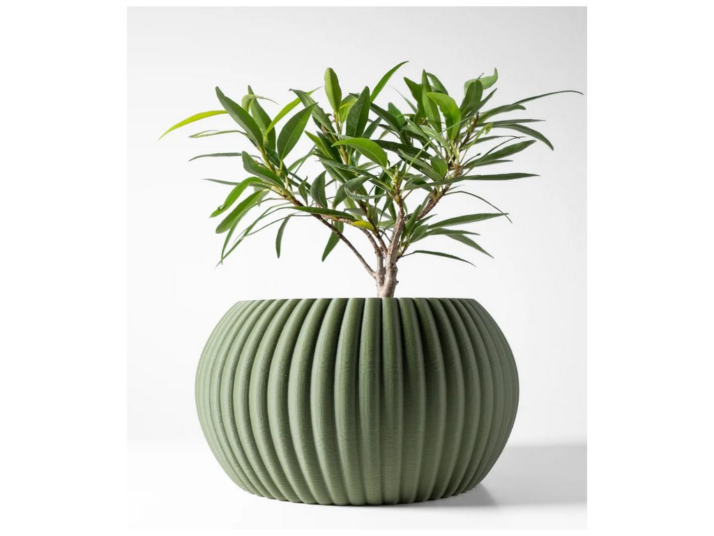 Screenshot 2025 03 13 at 10 13 33 The Roni Planter Pot with Drainage Tray & Stand Modern and Unique Home Decor for Plants 3D model by MODERN MACHINE on Thangs