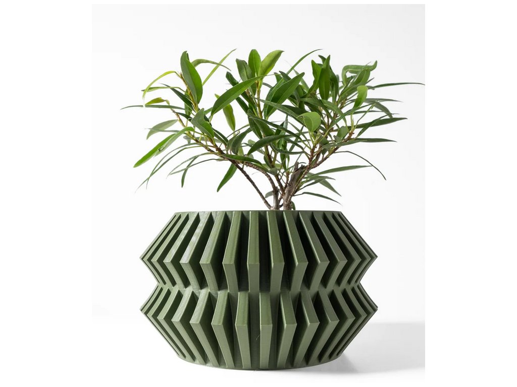 Screenshot 2025 03 13 at 10 30 49 The Risae Planter Pot with Drainage Tray & Stand Modern and Unique Home Decor for Plants 3D model by MODERN MACHINE on Thangs