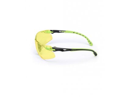 S1203SGAF-EU, Žluté polykarb. brýle Solus Scotchgard AF (zeleno-černé) DOPRODEJ