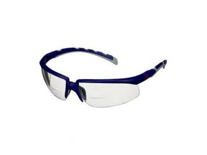 Solus™ Ochranné brýle 2000, modro-šedé postranice, dioptrické čiré zorníky s +2,5 dioptriemi