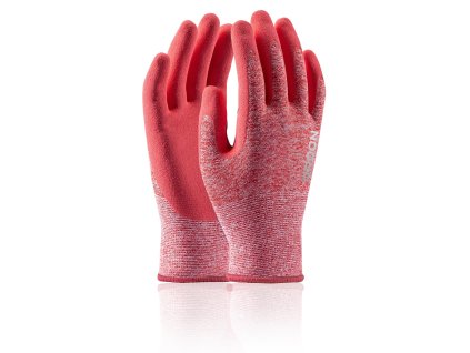 Máčené rukavice ARDON®NATURE TOUCH - s prodejní etiketou - melange růžová