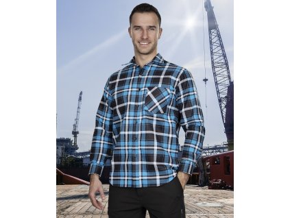 Flanelová košile ARDON®JONAH modrá (Velikost M, Barva modré odstíny)