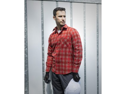Flanelová košile ARDON®URBAN+ červená (Velikost M, Barva červené odstíny)