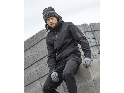 Zimní softshellová bunda ARDON®SPIRIT černá (Velikost XS, Barva černá)